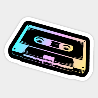 Tape Music Cassette From The 80s Vintage Sticker